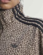 adidas Originals Суитшърт с цип и еластичен подгъв Черен/Кафяв/Бежов