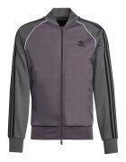 adidas Originals Суитшърт с цип и лого - Бял/Черен/Сив