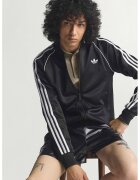 adidas Originals Суитшърт с цип и лого - Черен