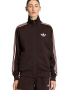 adidas Originals Суитшърт с цип и лого Кафяв/Светлорозов