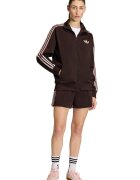 adidas Originals Суитшърт с цип и лого Кафяв/Светлорозов
