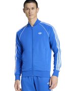 adidas Originals Суитшърт с цип и лого - Светлосин