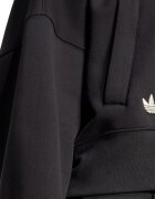 adidas Originals Суитшърт с цип и паднали ръкави Черен