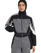 adidas Originals Суитшърт с цип и средновисока яка - Черен/Мръснобял/Tъмносив