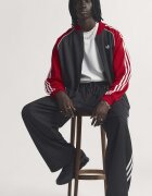 adidas Originals Суитшърт SST с цип и ниска яка Червен/Бял/Черен