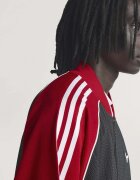 adidas Originals Суитшърт SST с цип и ниска яка Червен/Бял/Черен
