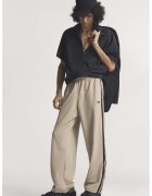 adidas Originals Свободен спортен панталон с еластична талия - Черен/Тъмнобежово
