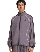 adidas Originals Свободен суитшърт със средновисока яка и цип - Бял/Черен/Бледа лила