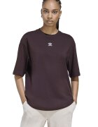 adidas Originals Уголемена тениска Essentials с лого Тъмнокафяв