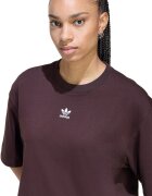 adidas Originals Уголемена тениска Essentials с лого Тъмнокафяв