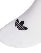 adidas Originals Унисекс чорапи до глезена с лого - 3 чифта Бял/Черен/Сив меланж