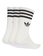 adidas Originals Унисекс дълги чорапи с лого - 3 чифта Бял/Черен