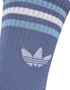 adidas Originals Унисекс дълги чорапи с лого - 3 чифта Бял/Прашно синьо/Светлосин