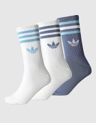 adidas Originals Унисекс дълги чорапи с лого - 3 чифта Бял/Тъмносин