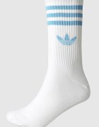 adidas Originals Унисекс дълги чорапи с лого - 3 чифта Бял/Тъмносин