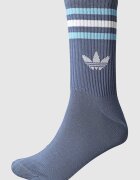 adidas Originals Унисекс дълги чорапи с лого - 3 чифта Бял/Тъмносин
