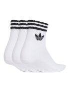 adidas Originals Унисекс къси чорапи - 3 чифта Черен/Бял