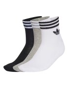 adidas Originals Унисекс къси чорапи - 3 чифта Избеляло черно