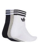 adidas Originals Унисекс къси чорапи - 3 чифта Избеляло черно