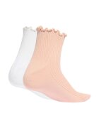 adidas Originals Унисекс набрани чорапи - 2 чифта Бял/Праскова