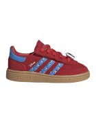 adidas Originals Велурени маратонки Handball Spezial с лого - Червен/Пастелносин