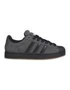 adidas Originals Велурени маратонки Superstar с кожа - Черен/Tъмносив