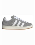 adidas Originals Велурени спортни обувки Campus 00s с контрасти - Бял/Пепеляво сиво