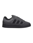 adidas Originals Велурени спортни обувки Campus с лого - Черен/Tъмносив