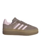 adidas Originals Велурени спортни обувки Gazelle Bold с равна платформа - Тъмнокафяв/Розово