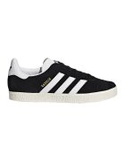 adidas Originals Велурени спортни обувки Gazelle с контрастно лого - Златист/Черен/Бял