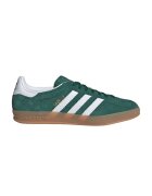 adidas Originals Велурени спортни обувки Gazelle с лого - Бял/Зелен