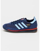 adidas Originals Велурени спортни обувки SL 72 RS с текстил - Червен/Пастелносин/Тъмносин