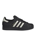 adidas Originals Велурени спортни обувки Superstar II с кожа - Черен/Мръснобял