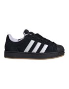 adidas Originals Велурени спортни обувки Superstar с контрастно лого - Черен