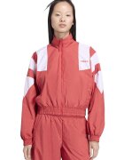 adidas Originals Яке деграде Blocked с цип и елстичен подгъв - Бял/Корал