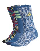 adidas Performance adidas Sportswear Унисекс дълги чорапи Farm с лого - 3 чифта Аленочервен/Светлосин