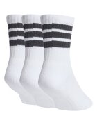 adidas Performance Дълги чорапи с омекотена стелка - 3 чифта Бял/Черен