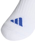 adidas Performance Дълги чорапи с омекотена стелка - 3 чифта Бял/Син