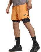 adidas Performance Фитнес шорти D4T PrimaLoft с джобове с цип - Черен/Оранжев