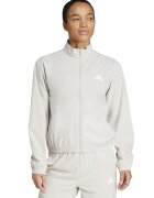 adidas Performance Фитнес суитшърт с цип - Бял/Мръснобял