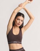 adidas Performance Фитнес сутиен Hyperglam с лека поддръжка Тъмнокафяв