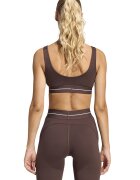 adidas Performance Фитнес сутиен Hyperglam с лека поддръжка Тъмнокафяв
