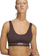 adidas Performance Фитнес сутиен Hyperglam с лека поддръжка Тъмнокафяв