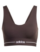 adidas Performance Фитнес сутиен Hyperglam с лека поддръжка Тъмнокафяв
