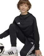 adidas Performance Футболно худи с къс цип Бял/Черен
