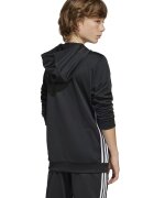 adidas Performance Футболно худи с къс цип Бял/Черен
