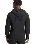 adidas Performance Футболно яке с качулка и лого Черен/Tъмносив