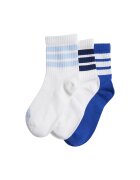adidas Performance Къси чорапи 3 чифта Бял/Кралско Синьо