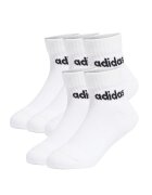 adidas Performance Къси чорапи с лого - 5 чифта Бял