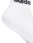 adidas Performance Къси чорапи с лого - 5 чифта Бял
